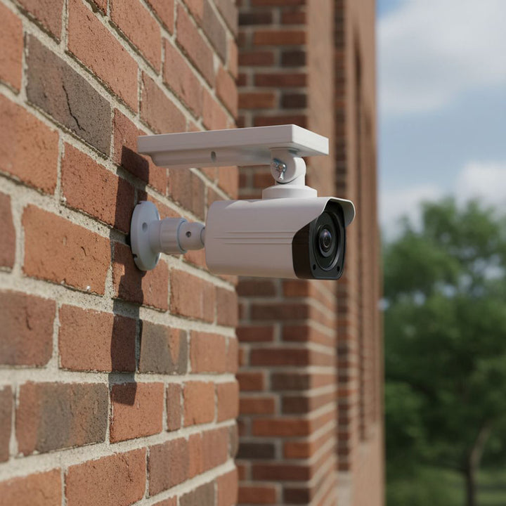 SOL1800S Solar Dummy CCTV Security Camera with LED Light Motion Sensor Red Diode