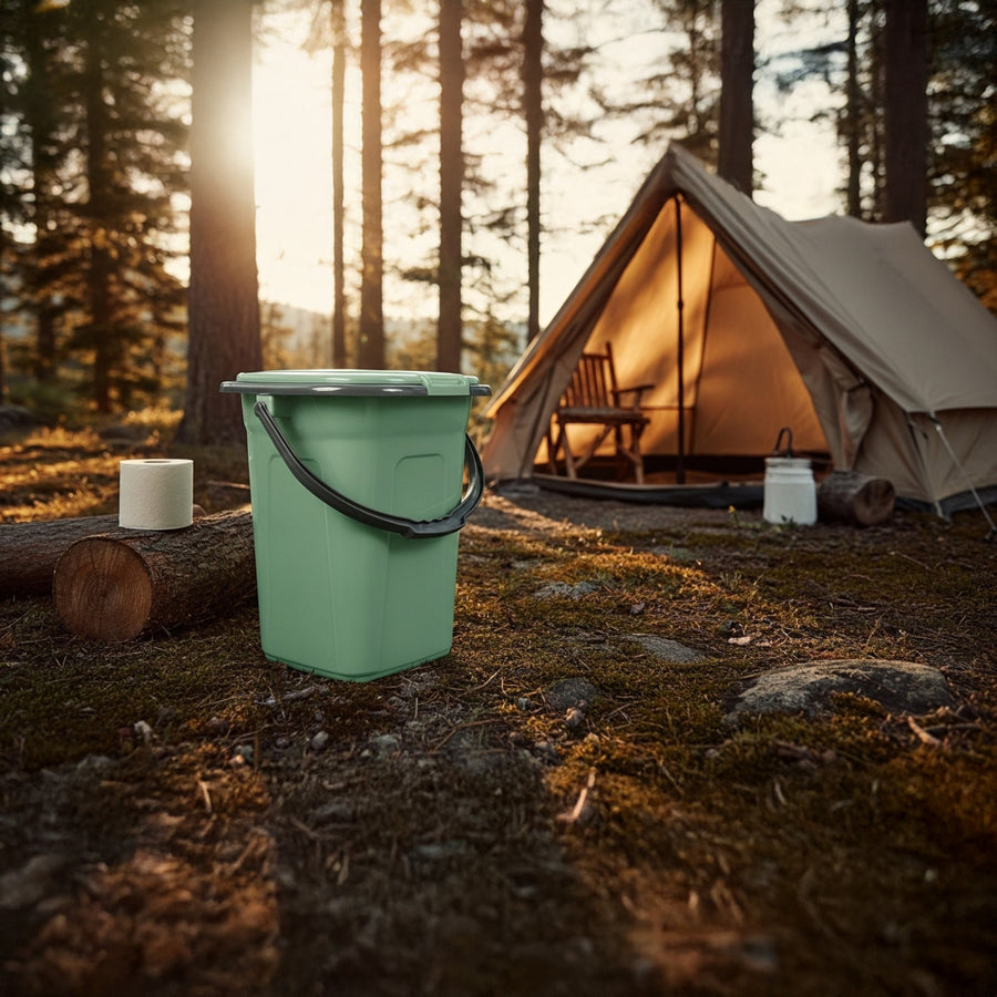 GreenBlue GB320GG Tourist Toilet GreenBlue 19L Green-Gray