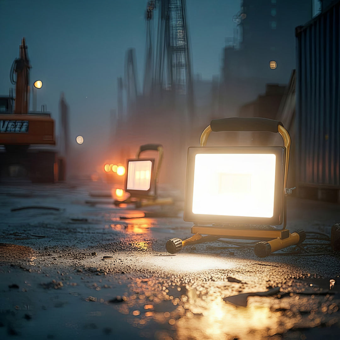 Maclean MCE632 Yellow Floor Stand for Maclean LED Floodlight Steel Adjustable Angle MCE550/530/630/632/650/652