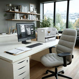 Ergo Office ER-440 Desk Organizer with Drawer and Bookend Office Utensils Organizer Office Tray up to 10kg White