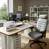 Ergo Office ER-440 Desk Organizer with Drawer and Bookend Office Utensils Organizer Office Tray up to 10kg White