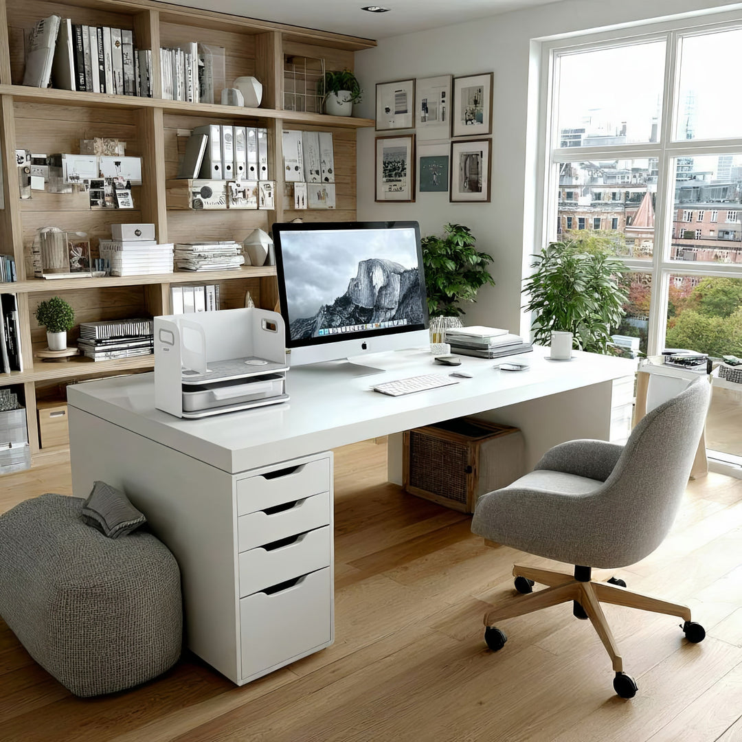 Eagraí Deasc Gan Sreang Qi Tarraiceán Seilf Muirir Tarraiceán Leabhar Tráidire Oifige Baile Suas le 10kg