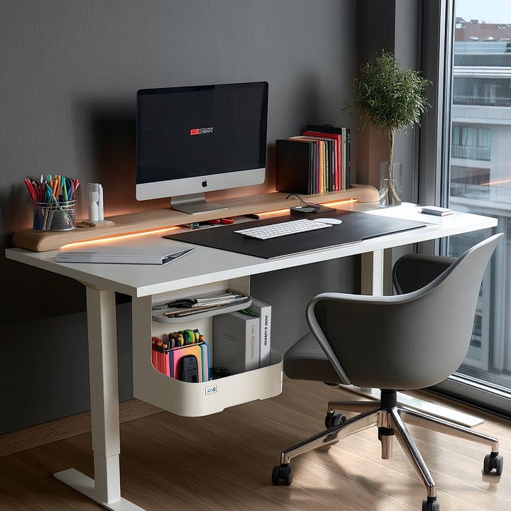 Ergo Office ER-442 Desk Organizer Underdesk Organizer for Office Utensils Office Organizer Tray up to 5kg