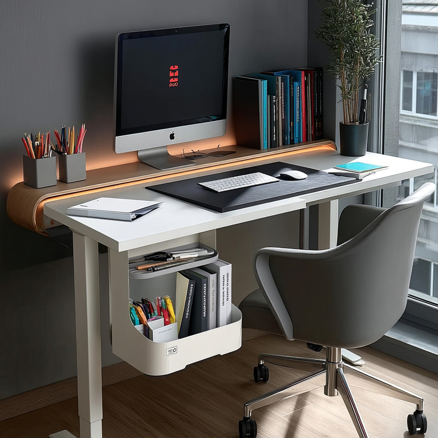 Ergo Office ER-442 Desk Organizer Underdesk Organizer for Office Utensils Office Organizer Tray up to 5kg