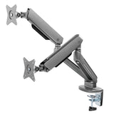 NanoRS Double Gaming Monitor Mount 17-32" with Adjustable RGB LED Lighting Desk Mount Height Adjustable Swivel Tilt Max. 9kg VESA 75x75 / 100x100