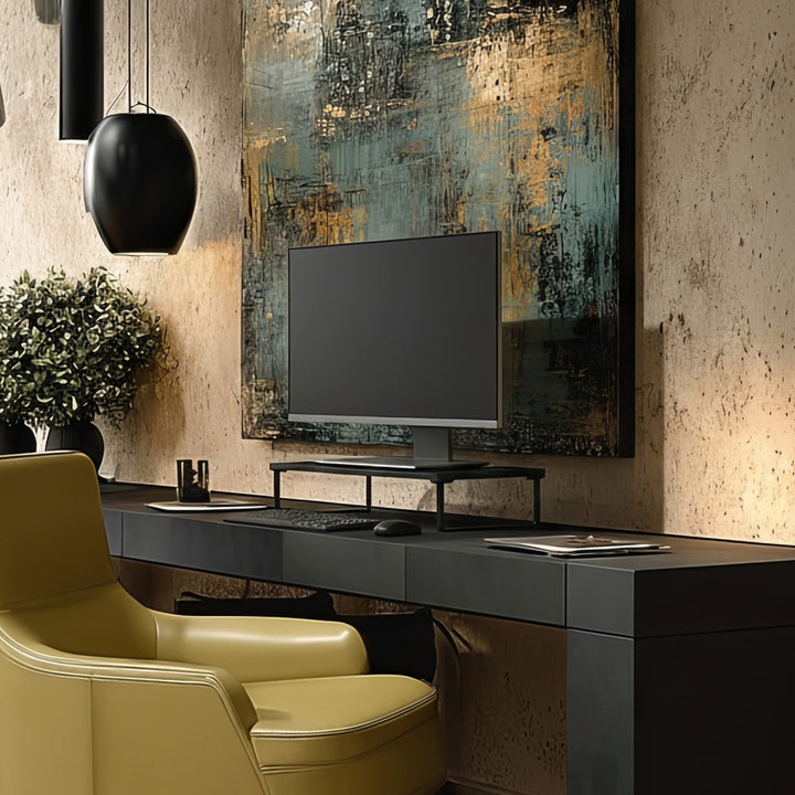 Seastán Deasc Monatóireachta Maclean MC-933, uas. 20kg, (500 x 260 x 122mm) Stáisiún Oibre