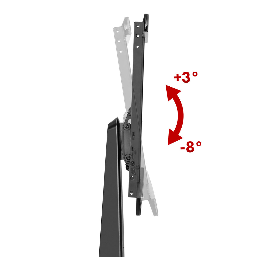 NanoRS Gaming Monitor Stand Screen Mount TV Mount Stand 32-55" RGB LED Lighting Height Adjustable Swivel Tilt max VESA 400x400, max 40kg