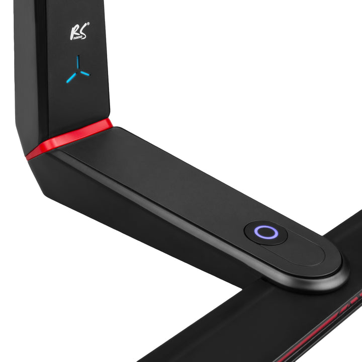 NanoRS Gaming Monitor Stand Screen Mount TV Mount Stand 32-55" RGB LED Lighting Height Adjustable Swivel Tilt max VESA 400x400, max 40kg