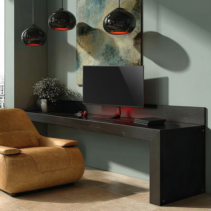 NanoRS Gaming Monitor Stand Screen Mount TV Mount Stand 32-55" RGB LED Lighting Height Adjustable Swivel Tilt max VESA 400x400, max 40kg