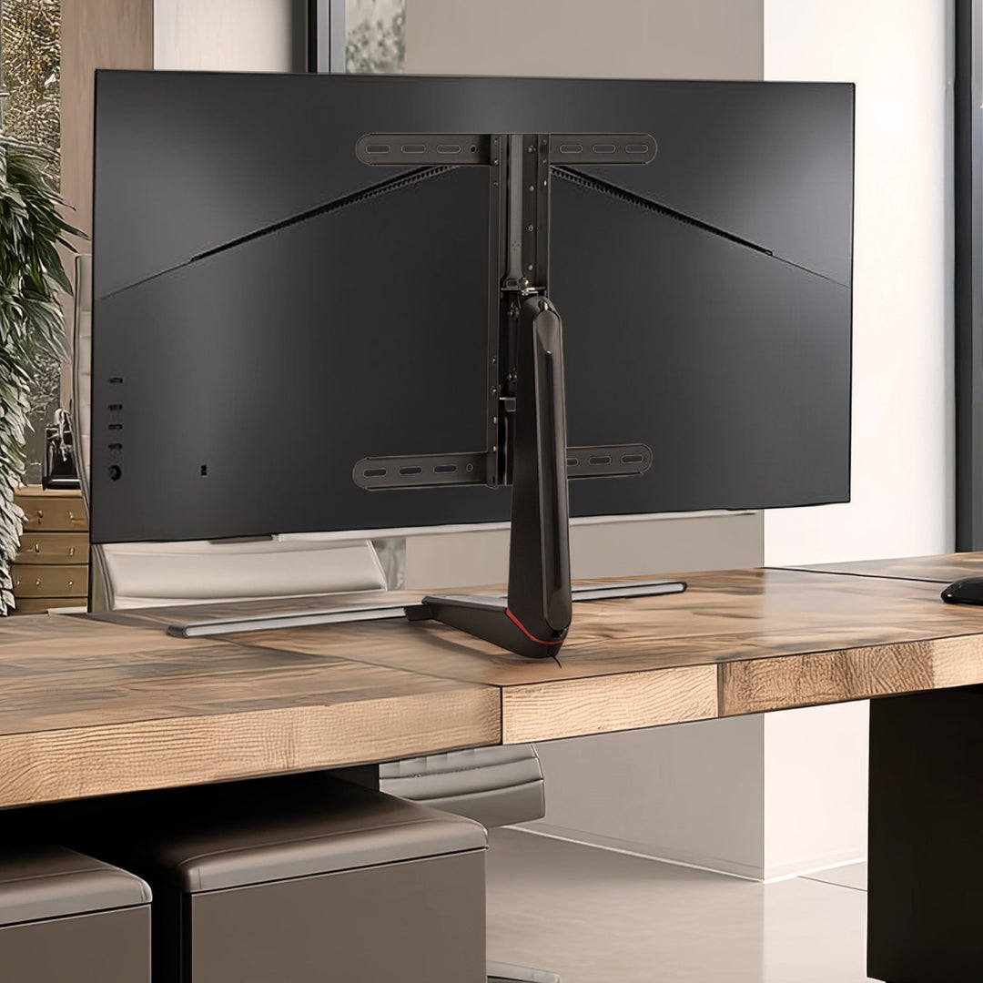 NanoRS Gaming Monitor Stand Screen Mount TV Mount Stand 32-55" RGB LED Lighting Height Adjustable Swivel Tilt max VESA 400x400, max 40kg