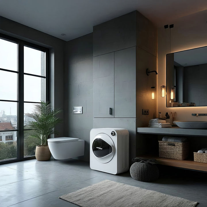 GreenBlue GB405 Tumble Dryer Electric Clothes 830W 3kg Mini Travel Vented Freestanding Wall Mount 5 Drying Programs