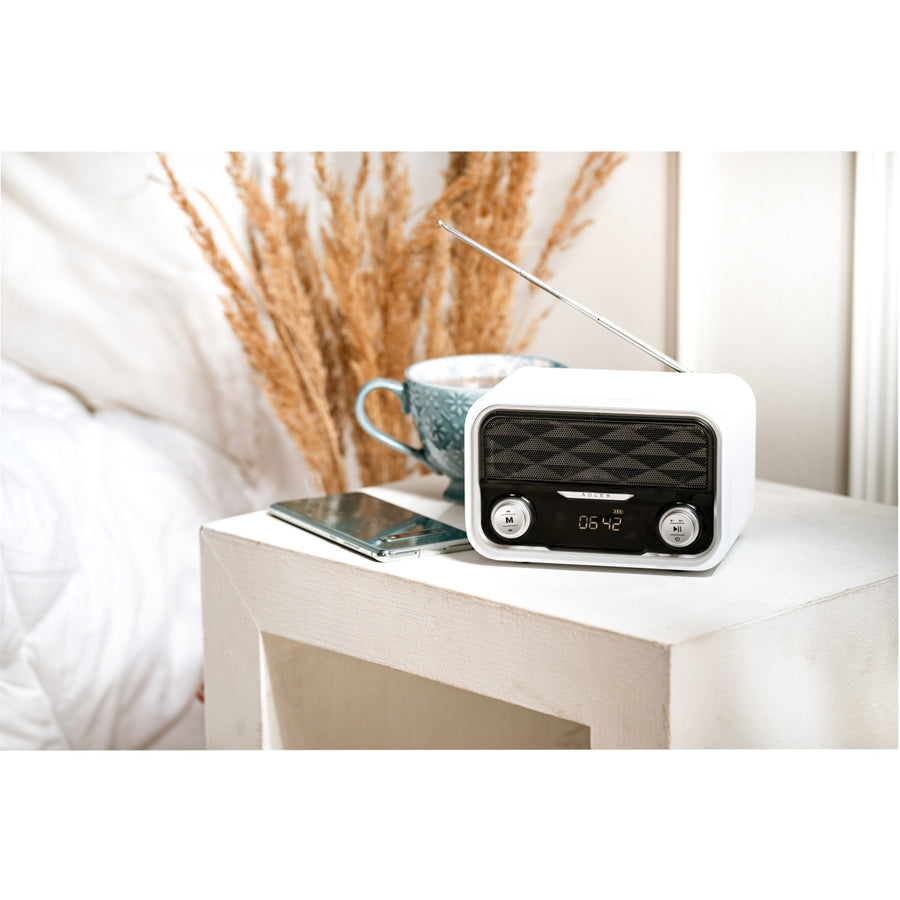Radio FM Bluetooth 1800 mAh SD USB MP3 AUX LCD Adler AD 1185
