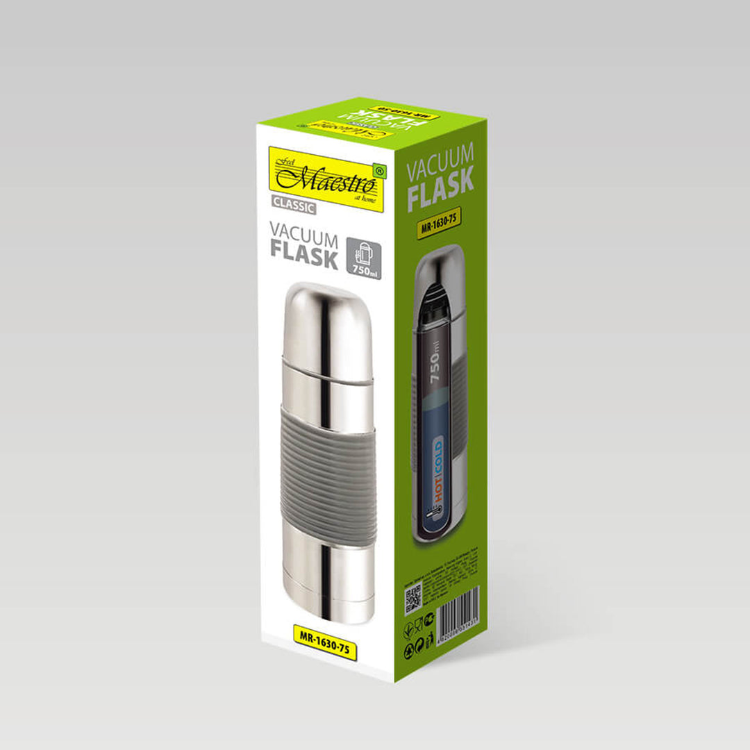 Fleascán thermos cruach dhosmálta le cupán óil le haghaidh deochanna te nó fuar (750ml)