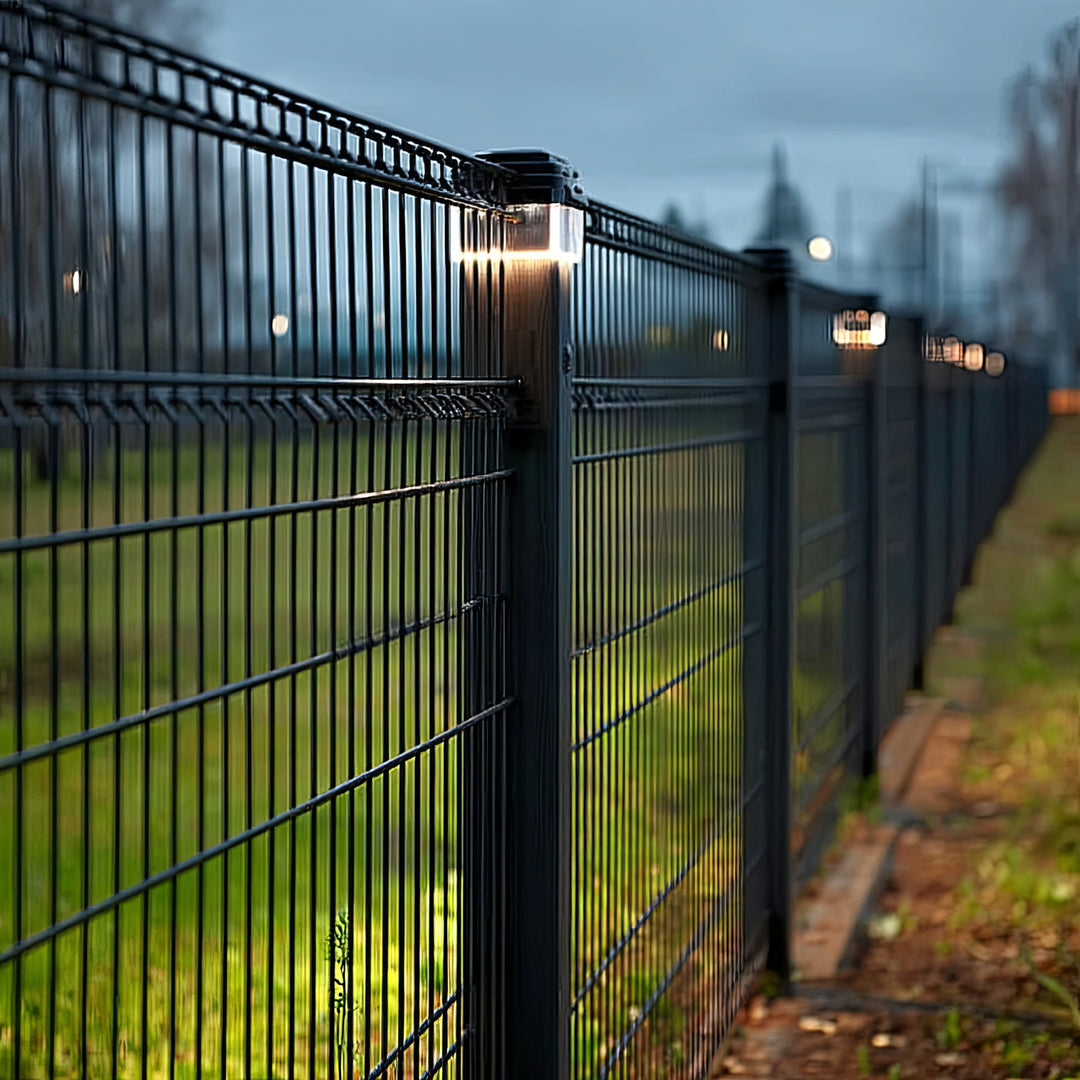 GreenBlue GB128 LED Fence Post Solar Lamp 100*100 with Dusk Sensor