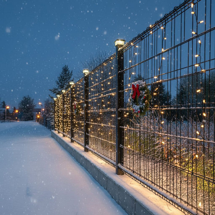 GreenBlue GB128 LED Fence Post Solar Lamp 100*100 with Dusk Sensor