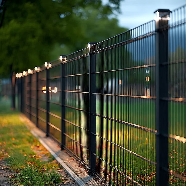 GreenBlue GB128 LED Fence Post Solar Lamp 100*100 with Dusk Sensor