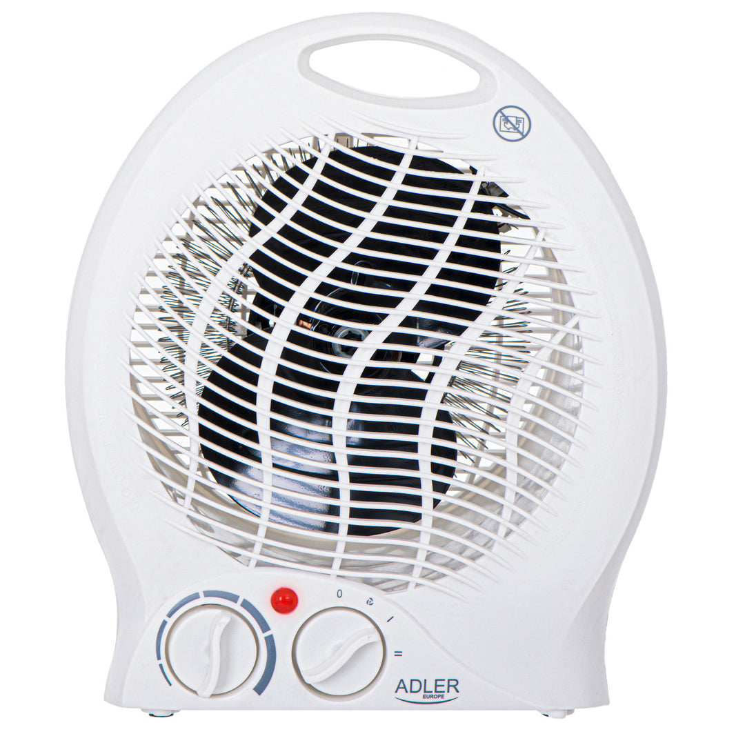Adler fan heater, thermostat, fan function, 2000W, white, AD 7728