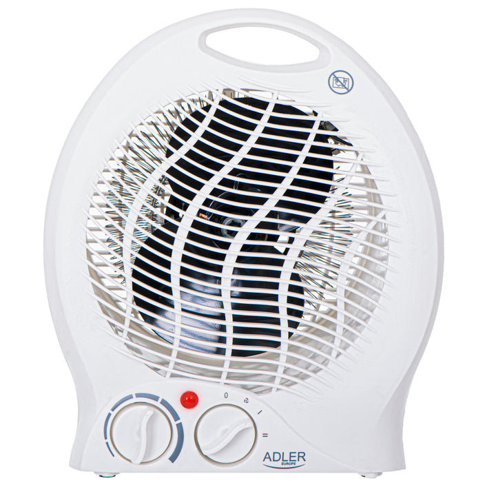 Adler fan heater, thermostat, fan function, 2000W, white, AD 7728