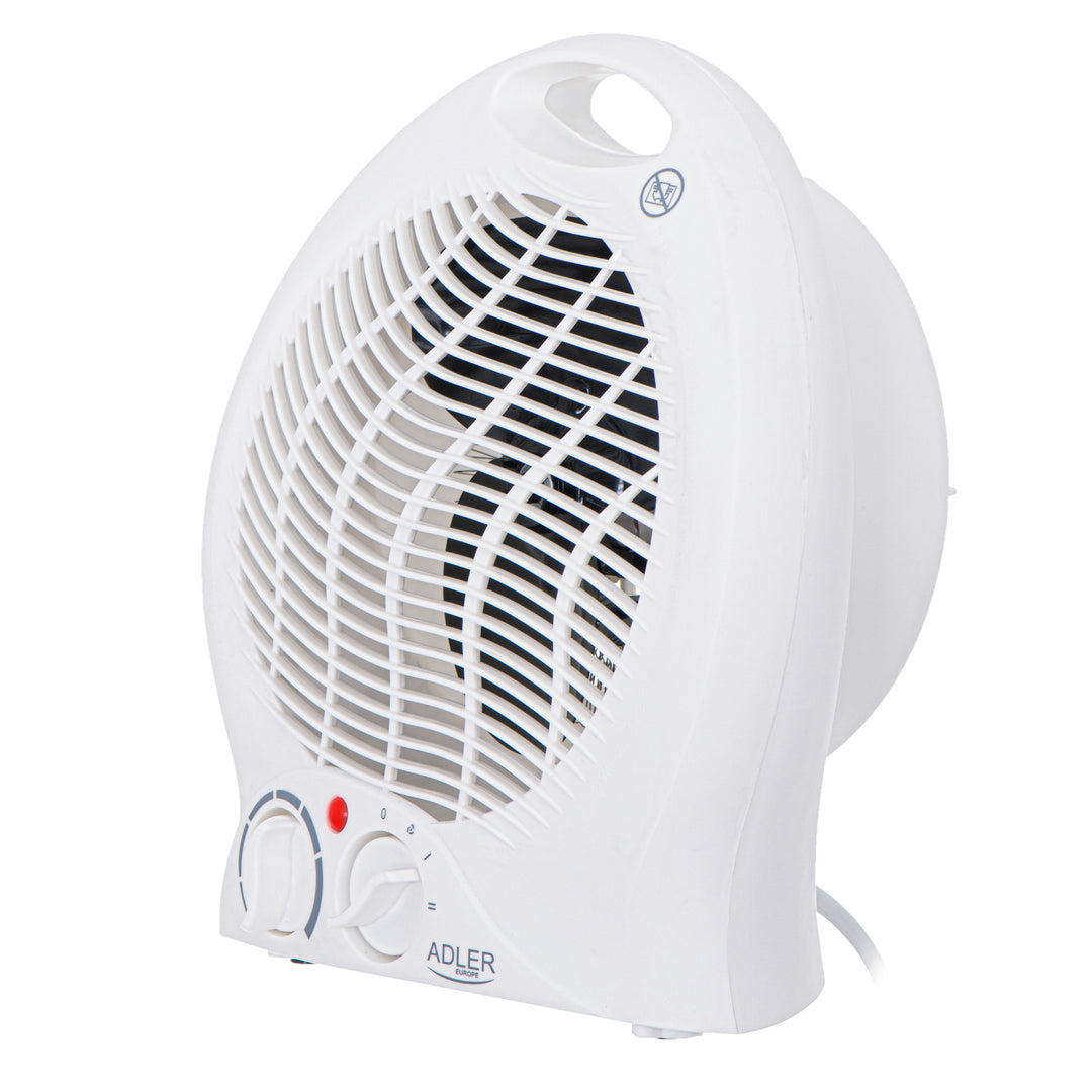 Adler fan heater, thermostat, fan function, 2000W, white, AD 7728