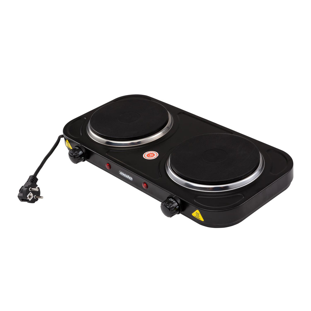 Electric double burner stove 2000W Mesko MS 6509 British plug.