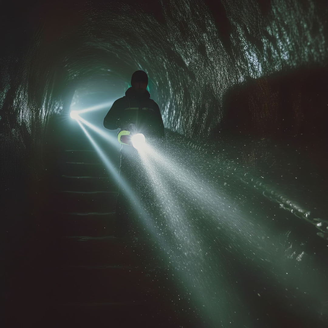 Maclean MCE345 3in1 Rechargeable LED Flashlight Search Light Hand Held Powerbank Function 3 Modes 5W XM-L-T6 Cold White 6500K 3.7V 3x18650 4500mAh