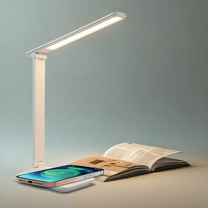 Maclean MCE616 Dimmable LED Lampa Deasc Lampa Deasc 9W le Ionduchtaithe Qi Charger Teocht Ligth Adjustable Bán