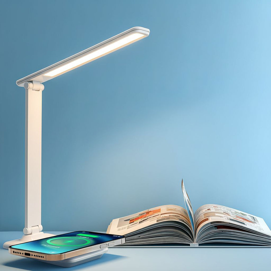 Maclean MCE616 Dimmable LED Lampa Deasc Lampa Deasc 9W le Ionduchtaithe Qi Charger Teocht Ligth Adjustable Bán