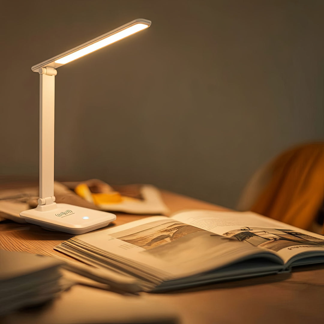 Maclean MCE616 Dimmable LED Lampa Deasc Lampa Deasc 9W le Ionduchtaithe Qi Charger Teocht Ligth Adjustable Bán