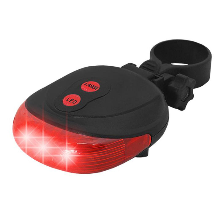 LTC LXRO03 1W IPX20 LED Rear Bicycle Lamp with Laser Backlight for Bike Red Taillight