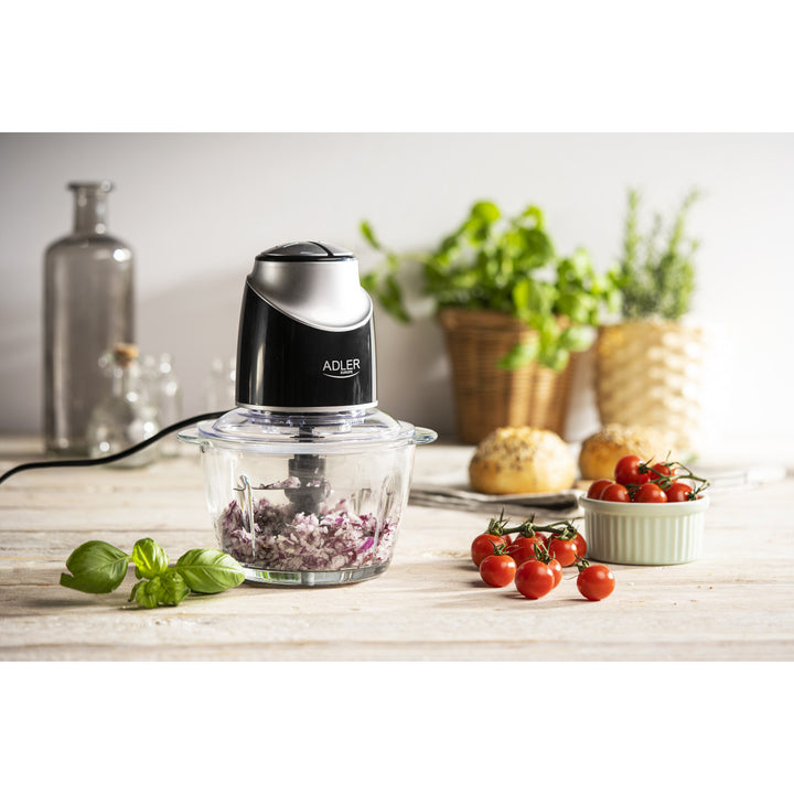 Shredder with glass bowl Adler AD 4082 300W stainless steel blades