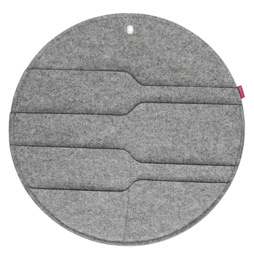 Bertoni felt wall organizer Circle XL diameter 45 cm - gray, 4 pockets