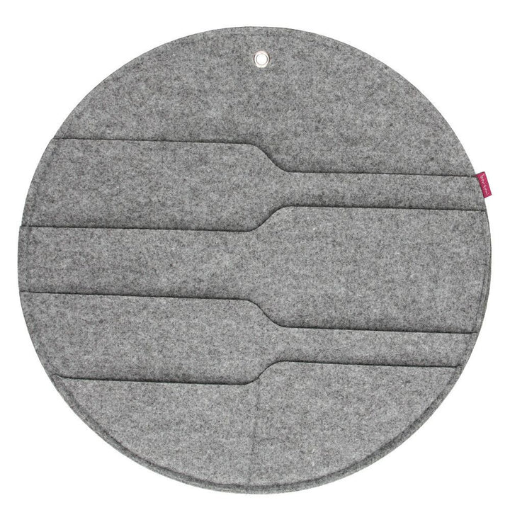 Bertoni felt wall organizer Circle XL diameter 45 cm - gray, 4 pockets