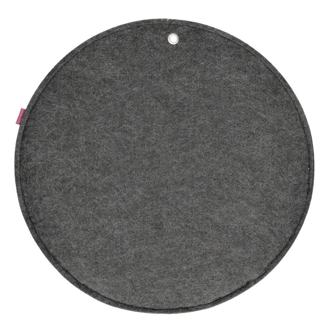 Bertoni felt wall organizer Circle L diameter 35 cm - anthracite, 4 pockets