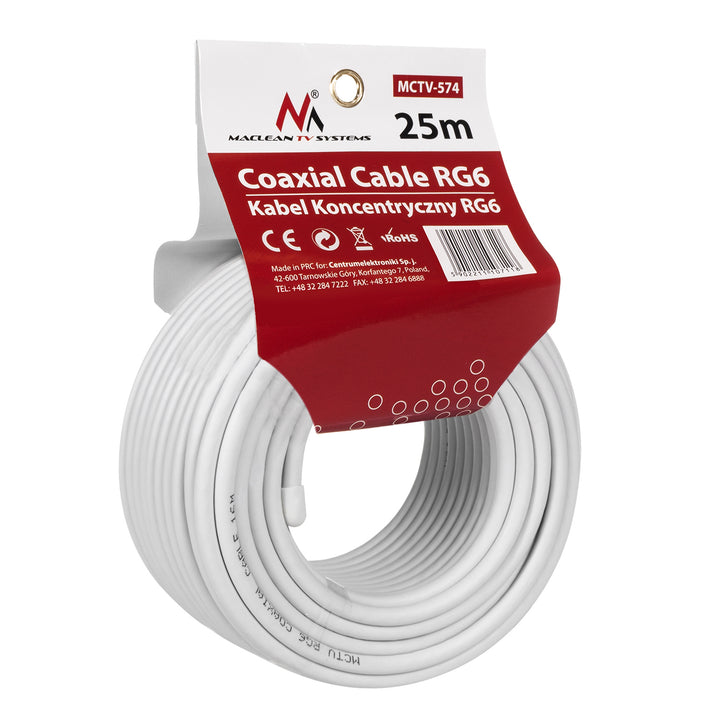 Konwenter satelitarny twin SAT Maclean 4K 8K + kabel HDMI
