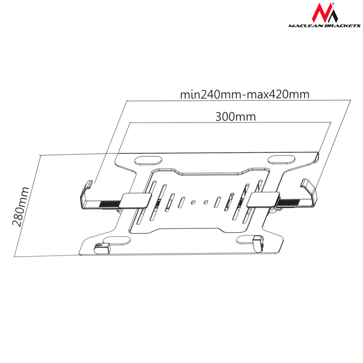 Maclean MC-883 swivel desk laptop mount