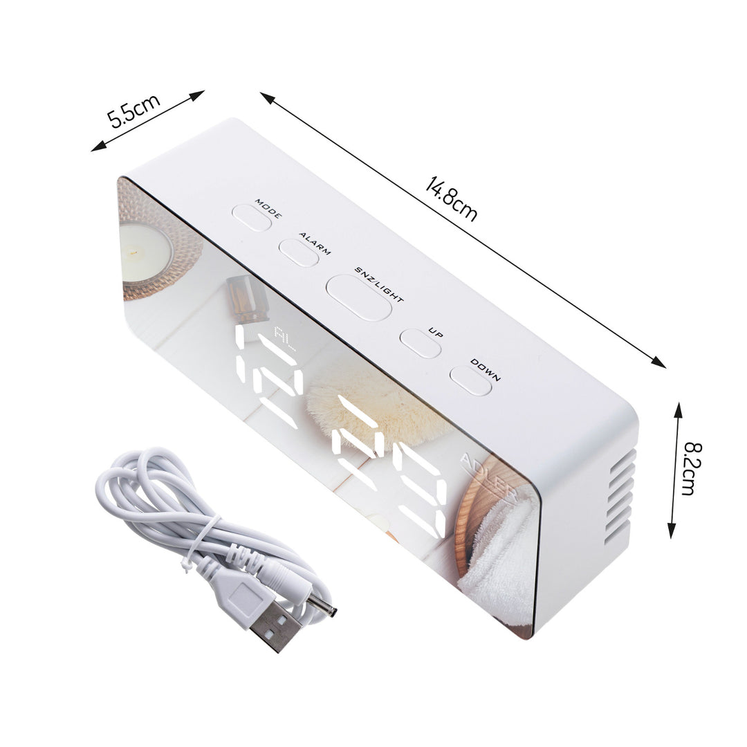 Alarm clock with LED display and thermometer Adler AD 1189 W