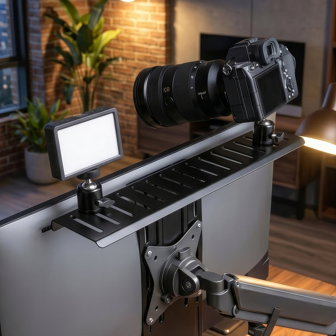 All-In-One NanoRS, YouTube, VESA 100x100, RS464 Camera/Illuminator mount/Shelf.