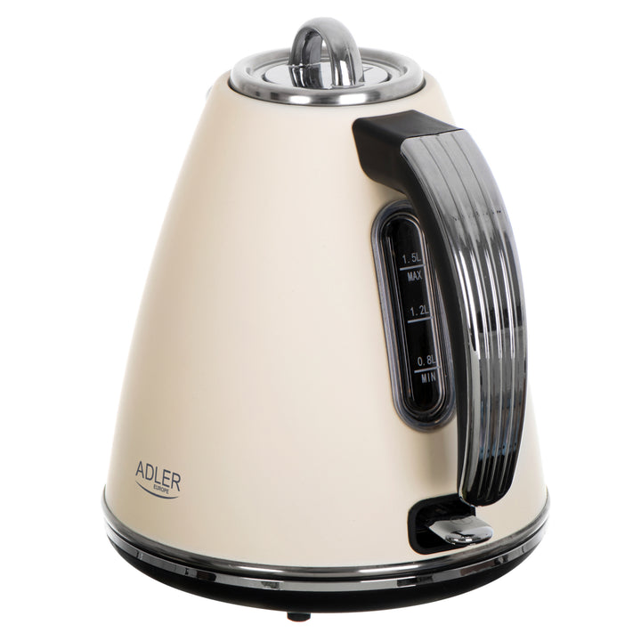 Metal kettle 1,5 L STRIX Adler AD 1343 creme - beige color