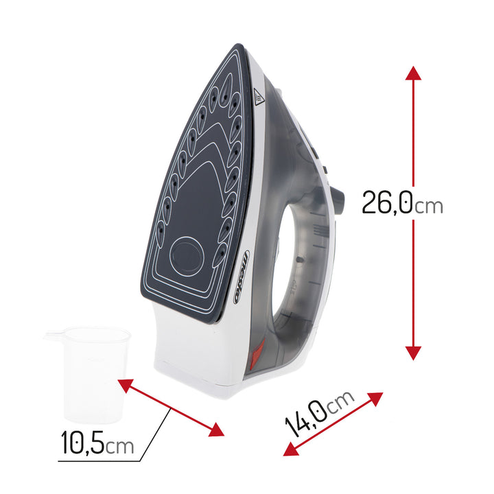 Mesko Steam Iron, 2800W, Ceramic Soleplate, MS 5037