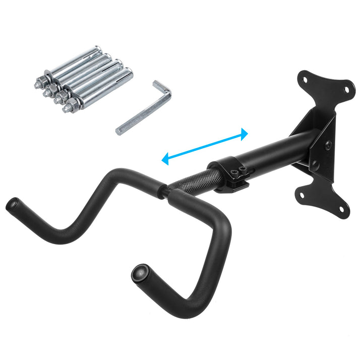 Maclean Bicycle Bike Stand Wall Mount Holder Garage Steel Storage Hook Adjustable 30kg Extending Folding