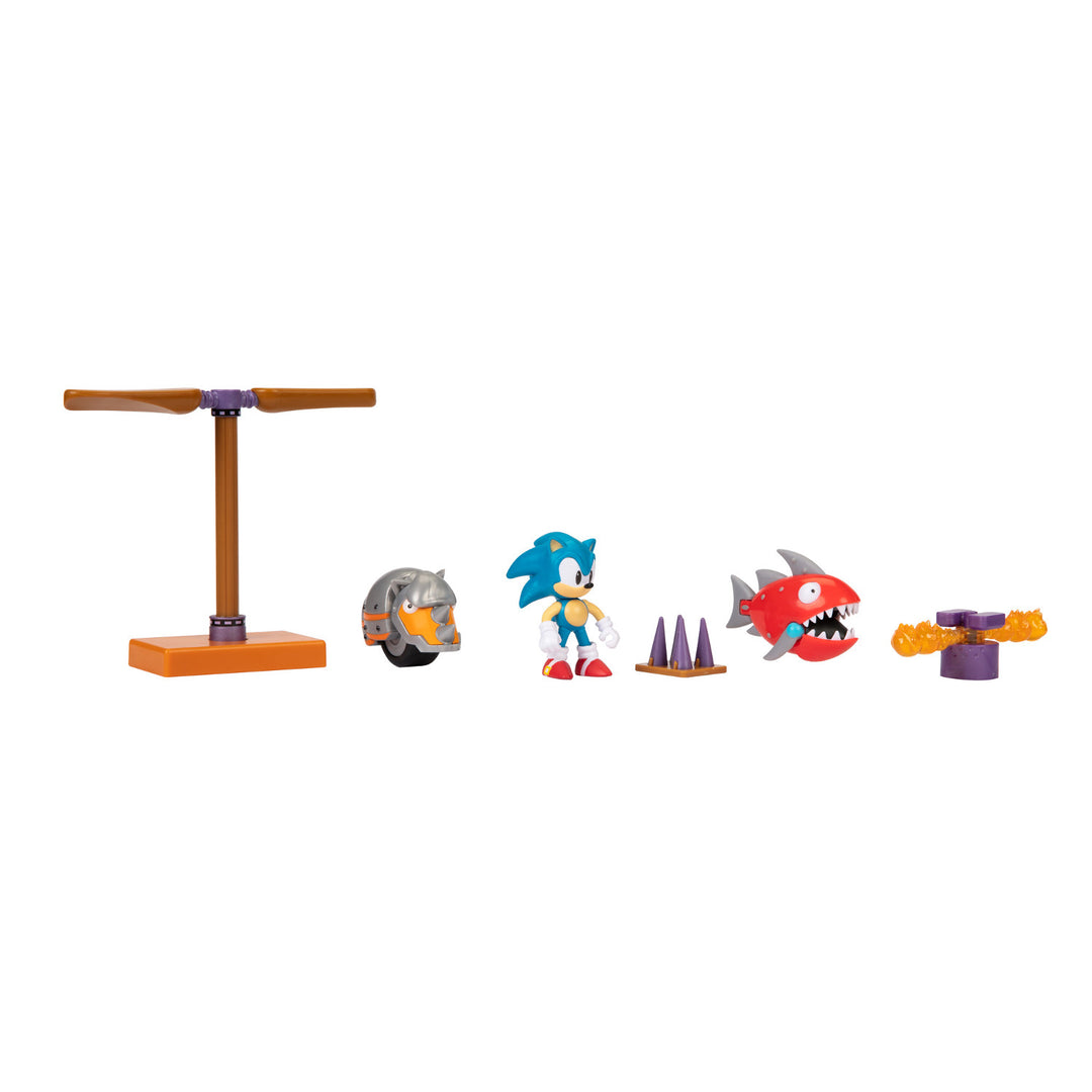 Sonic the Hedgehog Flying Battery Zone Diorama Playset – Complete with Detailed Figures and Interactive Accessories for Ultimate Action-Packed Fun