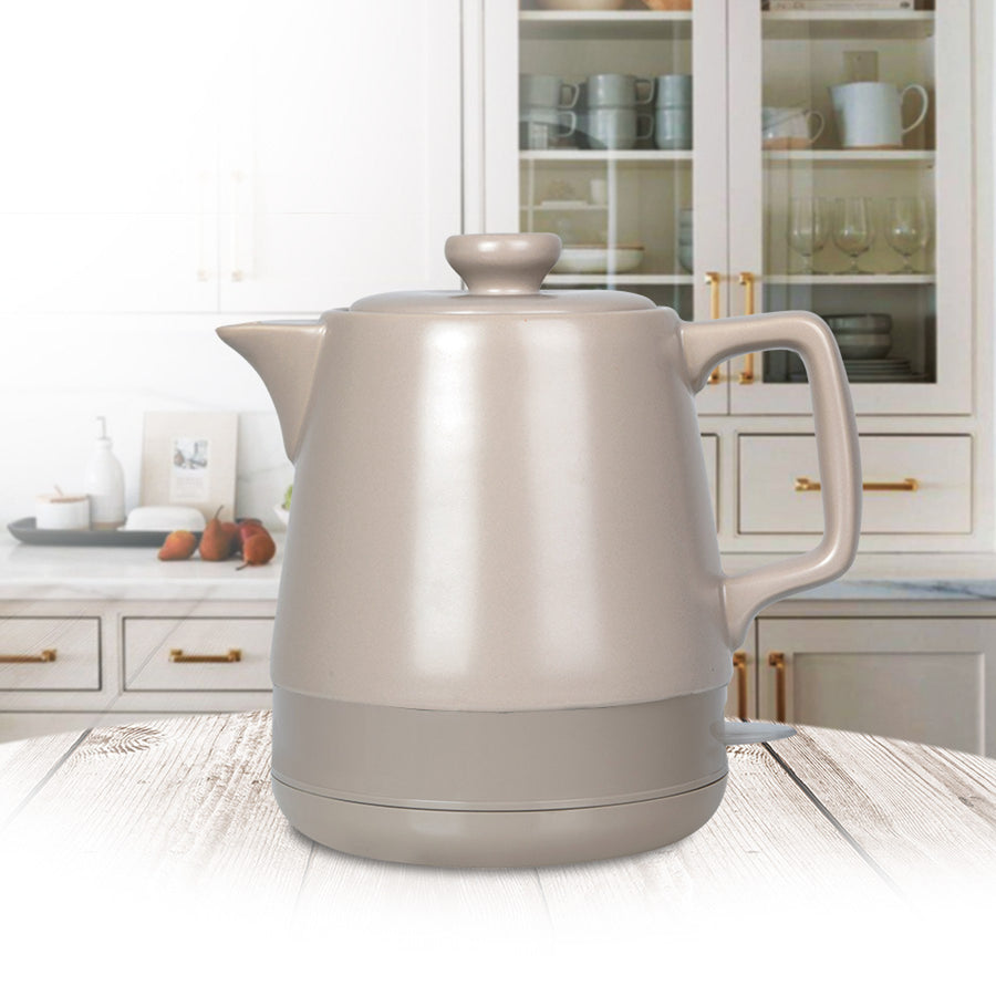 Ceramic electric kettle 1l Maestro MR-071 Beige 1200W, UK plug