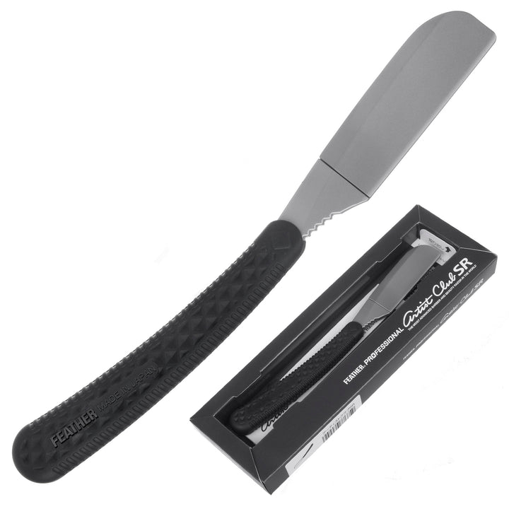 Feather Professional Artist Club ACSR-NB Japanese Style Shavette Razor Manual Shaver Razor Black