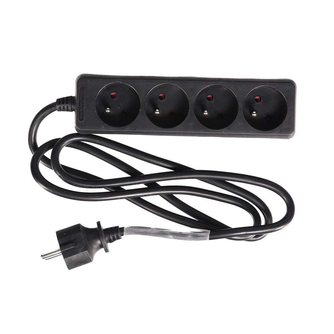 HQ Power strip, 4 outlets, 1.5m, 3680W, EB4STBNHQ