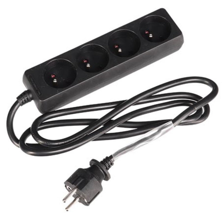 HQ Power strip, 4 outlets, 1.5m, 3680W, EB4STBNHQ