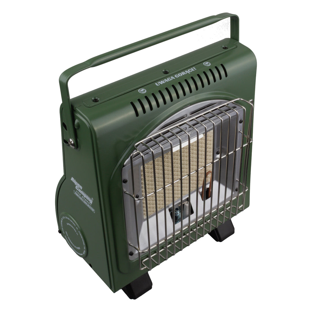 Alpen Camping Portable Gas Stove, 2-in-1 Stove/oven, Gas Consumption 108g/h, Piezo Ignition, IK1100 + 4 Cartridges