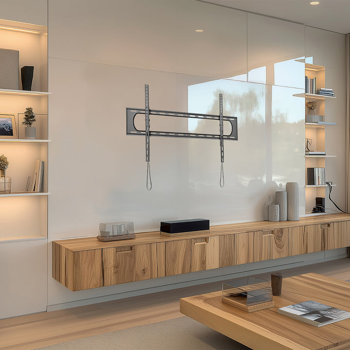 Maclean TV MC-750N Heavy Duty TV Wall Mount Bracket max. 120kg Flat Slim Tilting VESA 900x600 60-120" Black