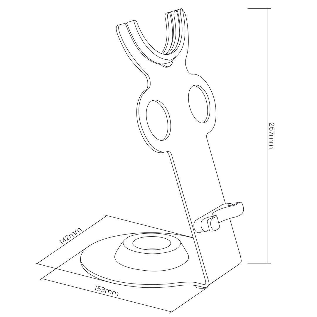 Maclean MC-973 Hair Dryer Holder Compatible with Dyson Supersonic, Magnetic Hair Dryer Storage