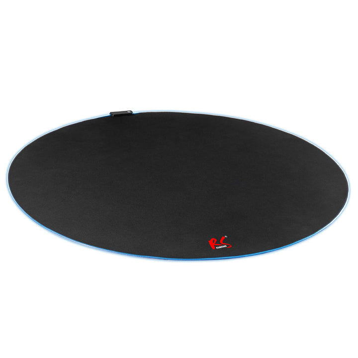 NanoRS RS171 Gaming Seat Mat with RGB Backlight, Under Chair Floor Mat, Diameter 100cm, Black