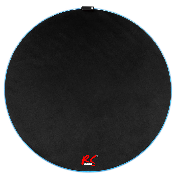 NanoRS RS171 Gaming Seat Mat with RGB Backlight, Under Chair Floor Mat, Diameter 100cm, Black